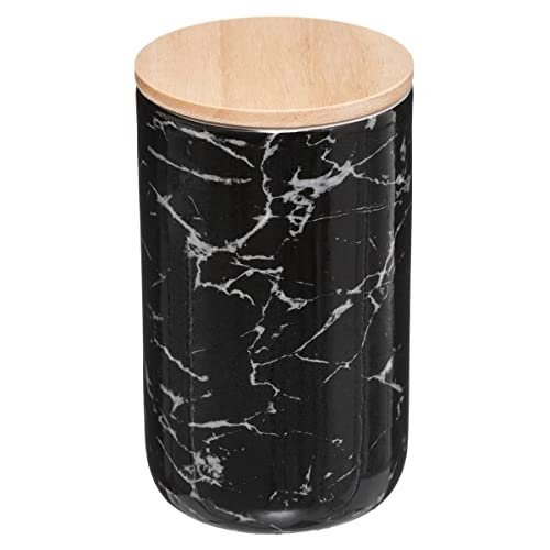 5five Simply Smart Słoik ceramiczny z pokrywką GEOMHYGGE 820 ml czarny 169237B