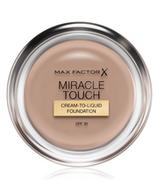 Max Factor Miracle Touch Foundation podkład z kwasem hialuronowym dla gładkiej i równomiernej skóry, 1 opakowanie (1 x 12 g)