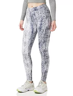 Legginsy - Urban Classics damskie legginsy z nadrukiem zwierzęcym, długie spodnie sportowe ze wzorem sierści - grafika 1