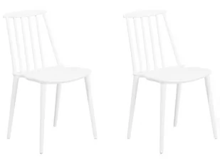 Beliani Zestaw do jadalni 2 krzesła białe VENTNOR - Stoły ogrodowe - miniaturka - grafika 1