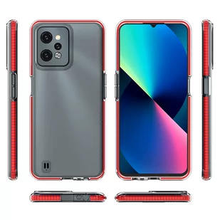 Spring Case etui Realme C31 silikonowy pokrowiec z ramką czarne - Etui i futerały do telefonów - miniaturka - grafika 2