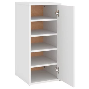 vidaXL Szafka na buty, biała, 32x35x70 cm, płyta wiórowa - Szafki na buty - miniaturka - grafika 1