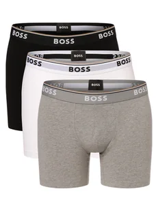 BOSS Obcisłe bokserki pakowane po 3 szt. Mężczyźni Bawełna szary|czarny|biały|wielokolorowy marmurkowy, S - Majtki męskie - miniaturka - grafika 1