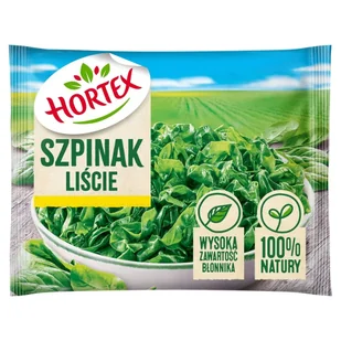 HORTEX Szpinak liście mrożony - Mrożonki warzywne i owocowe - miniaturka - grafika 1