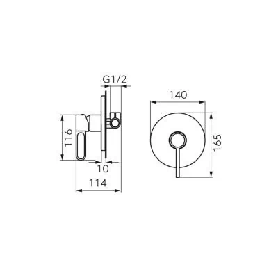 Fdesign ZAFFIRO FD1-ZFR-7PA-55 złoty