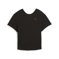 Koszulki sportowe damskie - Damska luźna koszulka MOVE CLOUDSPUN PUMA Black - miniaturka - grafika 1
