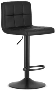 Czarny hoker barowy z siedziskiem z ekoskóry Z8-M82 - Taborety i hokery - miniaturka - grafika 1