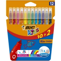 BIC Flamastry 12 kolorów Kids Couleur - Flamastry - miniaturka - grafika 3