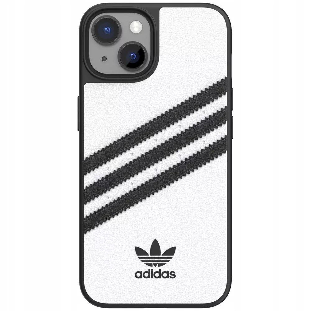 Adidas Snap case z 3 paskami do iPhone 14 Plus biały
