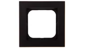 Klawisze i ramki - Ospel Ramka 1-krotna - SONATA R-1R/33 , kolor czarny metalik - miniaturka - grafika 1