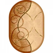 Dywany - Dywan Agnella Isfahan SELMA sahara owal wełna - miniaturka - grafika 1