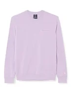 Bluzy męskie - Champion Męska bluza z okrągłym dekoltem Legacy American Classics Heavy Powerblend Terry z małym logo, lawendowa, XS - miniaturka - grafika 1