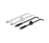 Kable USB - Belkin USB-C do USB-C 2.0 60W biały/czarny 2szt - miniaturka - grafika 1