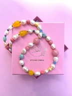 Naszyjniki - Naszyjnik Kamienie&Perły - miniaturka - grafika 1