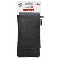 Torby fotograficzne i futerały - SWISSTEN Czarne Etui saszetka na telefon 6,4” POCKET - miniaturka - grafika 1