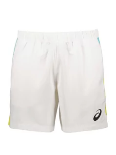 Spodenki męskie - asics Szorty sportowe "Court color" w kolorze białym ze wzorem - grafika 1