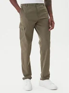 Spodnie męskie - Mustang Spodnie materiałowe Daytona 1016826 Zielony Slim Fit - miniaturka - grafika 1