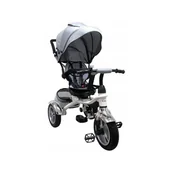 Rowerki trójkołowe - Rowerek Trójkołowy T4 niebieski jeans R-Sport  Obracany 360 stopni Koła EVA, Hamulec Wolne koło - miniaturka - grafika 1