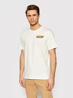 Koszulki męskie - Selected Homme T-Shirt Dann 16085966 Beżowy Regular Fit - grafika 1