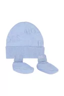 Czapeczki dla niemowląt - BOSS komplet bawełniany niemowlęcy kolor niebieski - Boss - miniaturka - grafika 1