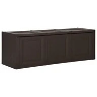 Pudełka i szkatułki - vidaXL Skrzynia na poduszki, brązowa, 125x40x42 cm, 130 L vidaXL - miniaturka - grafika 1
