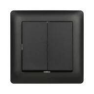 Wyłączniki światła i elektryczne - Elektro-Plast Wyłącznik ASTORIA czarny - miniaturka - grafika 1