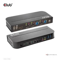 Przełączniki KVM - CLUB3D CSV-7210 przełącznik KVM Czarny - miniaturka - grafika 1