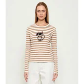 Bluzki damskie - Karl Lagerfeld Bluzka IKON Regular Fit - miniaturka - grafika 1