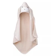 Okrycia kąpielowe dla dzieci - Effiki Ręcznik z kapturkiem Królik beżowy - miniaturka - grafika 1