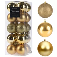 Bombki - Bombki Złote Na Choinkę Bombka Choinkowa 20Szt 4Cm Zestaw Bombek Choinkowych - miniaturka - grafika 1
