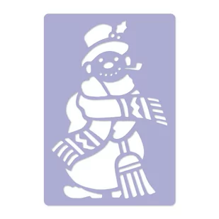 Nakleo szablon wielokrotny do sztucznego śniegu // BAŁWAN - Rozmiar M(45x65cm) - Ozdoby bożonarodzeniowe - miniaturka - grafika 2