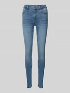 Spodnie damskie - Jeansy o kroju skinny fit z 5 kieszeniami model ‘SARAH’ - miniaturka - grafika 1