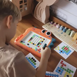 WOOPIE Tablica Magnetyczna dla Dzieci Montessori MagPad Dinozaur - Tablice dla dzieci - miniaturka - grafika 3