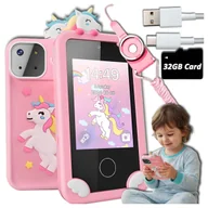 Zabawki interaktywne dla dzieci - Telefon Zabawka dla Dzieci Dziecka Smartfon Zabawkowy Aparat Kamera Gry - miniaturka - grafika 1