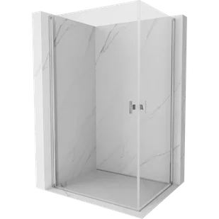 Mexen Mist-B Duo kabina prysznicowa uchylna 100 x 70 cm, transparent, chrom - 8A2-100-070-01-00 - Kabiny prysznicowe - miniaturka - grafika 1