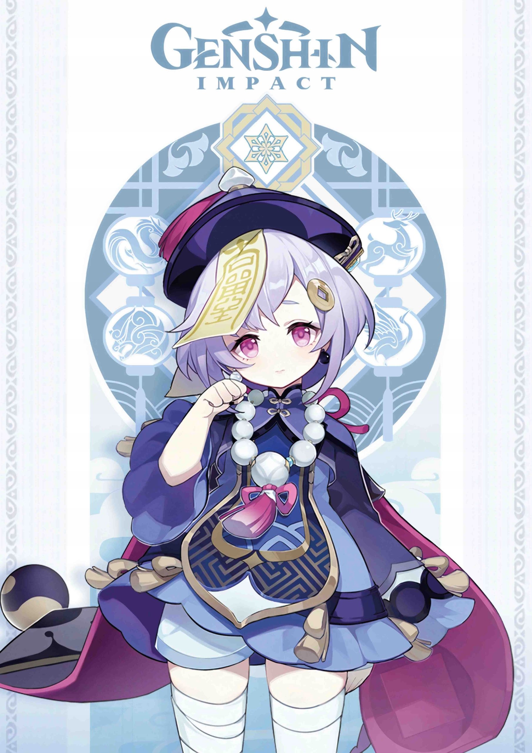 Plakat A3 Genshin Impact Anime Gra Qiqi