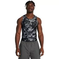 Koszulki sportowe męskie - Męski top treningowy Under Armour UA HG IsoChill Prtd Tank - czarny - UNDER ARMOUR - miniaturka - grafika 1