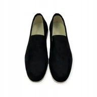 Mokasyny męskie - Mokasyny męskie zamszowe Old Money 46 - miniaturka - grafika 1