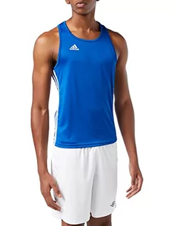 Kimona, stroje i obuwie - Adidas Koszulka męska bokserska, niebieski, rozmiar S - grafika 1