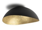 Lampy sufitowe - Kopułowa lampa sufitowa vintage SOLARIS 40600 Sigma żywiczna czarna złota - miniaturka - grafika 1