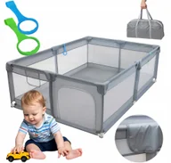 Torby podróżne - Kojec Dla Dziecka Duży Z Osłonkami Łączeń 200 X 140 CM XL Torba Podróżna - miniaturka - grafika 1