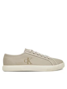 Calvin Klein Jeans Tenisówki Ess Vulc Low Cv Mg Wn YW0YW01762 Beżowy - Trampki damskie - miniaturka - grafika 1