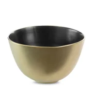 Miski i półmiski - MISA MISKA OZDOBNA NACZYNIE 30X18 CM CZARNA ZŁOTA - miniaturka - grafika 1