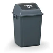 Kosze biurowe - B2B Partner Plastikowy kosz na śmieci, 40 l, 400 x 320 x 610 mm, szary AF07311 - miniaturka - grafika 1
