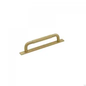 Zawiasy, okucia i inne akcesoria - Uchwyt meblowy podłużny z podkładką Helix Stripe 128 Złoty Szczotkowany - miniaturka - grafika 1