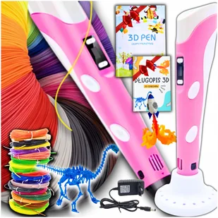 Długopis 3D Dla Dzieci Drukarka Magiczny Pen Zestaw Wkłady 1009m Szablon - Długopisy - miniaturka - grafika 1