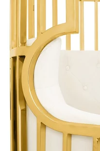 Fotel LORD złoty / beżowy - Fotele - miniaturka - grafika 3