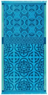 Le Jacquard Fran ais Ręcznik plażowy Santorin Niebieski - Ręczniki - miniaturka - grafika 1