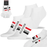 Skarpetki męskie - TOMMY HILFIGER Skarpety Męskie Stopki Bawełna Logo BIAŁE 2 Pak Roz. 39/42 - miniaturka - grafika 1