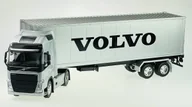 Samochody i pojazdy dla dzieci - WELLY VOLVO FH Z PRZYCZEPĄ SREBRNY 1:32 32691 - miniaturka - grafika 1